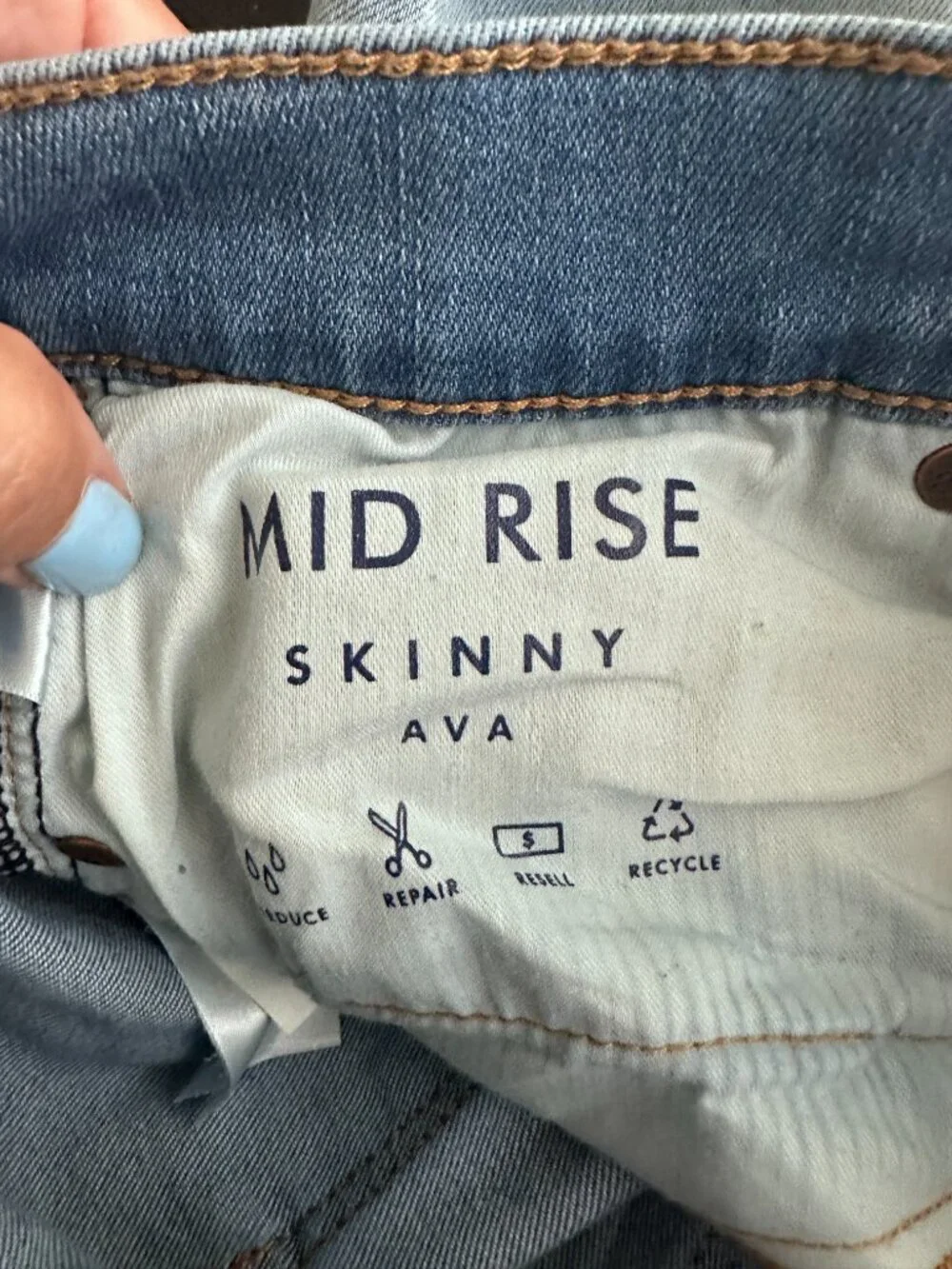 2/$30 Lucky Brand Midrise Ava Skinny Jeans Olancha Dest 4/ 27 #A1818